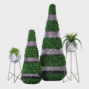 Geo Cone Grid Topiaries from Holiday Foliage